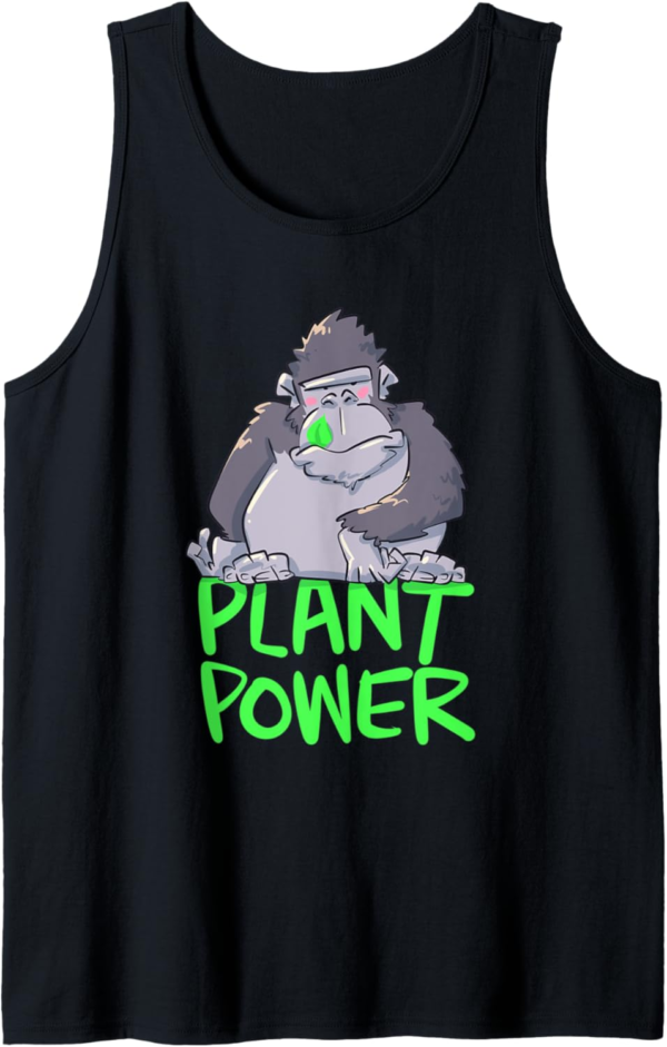 Vegan Plant Based Gorilla Animal Lover Tank Top - Image 2